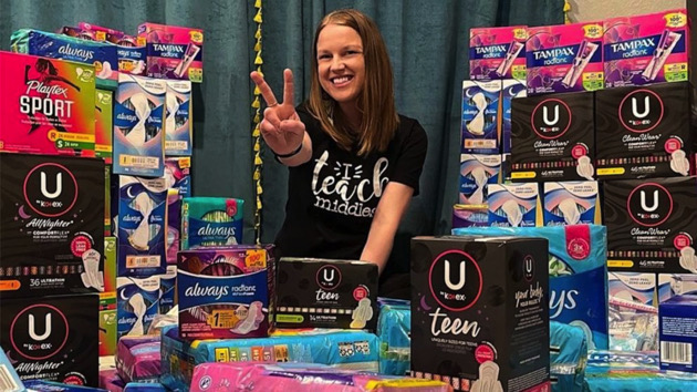 Teacher provides free ‘pad bags’ to students as wish list for menstrual products goes viral